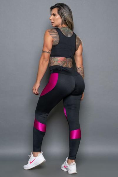 Imagem de Conjunto Calça Legging E Top Roupa De Academia Fitness Feminino Scarlett Estilo Sempre