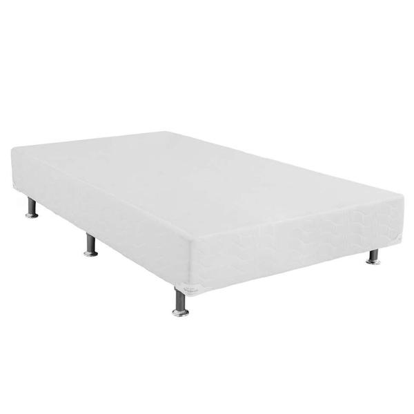 Imagem de Conjunto Cama Box Light com Colchão Solteiro Molas Ensacada Freedom (32x88x188) Branco