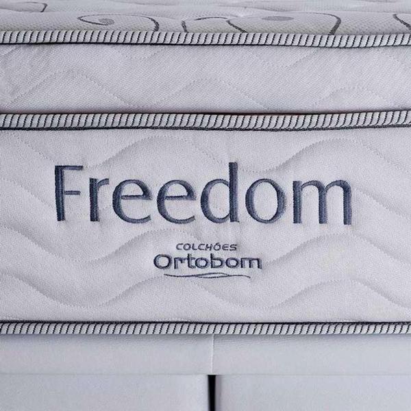 Imagem de Conjunto cama box queen freedom base branco 158x198x68 ortobom"