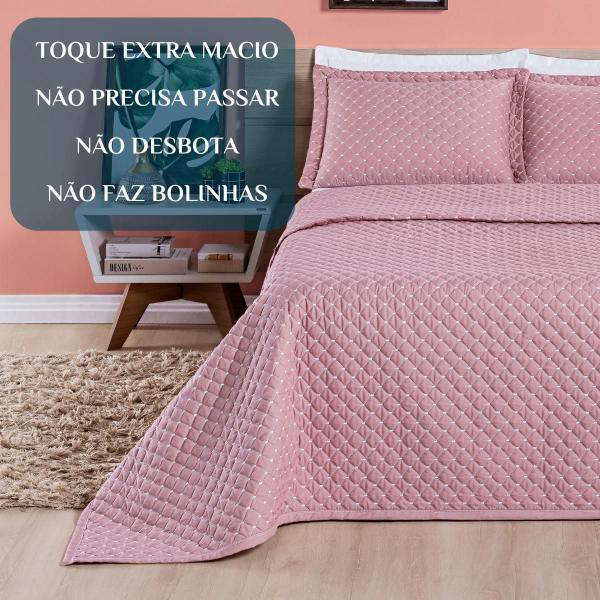 Imagem de Conjunto Cama Casal Queen Size Melody Bordada 200 Fios Extra