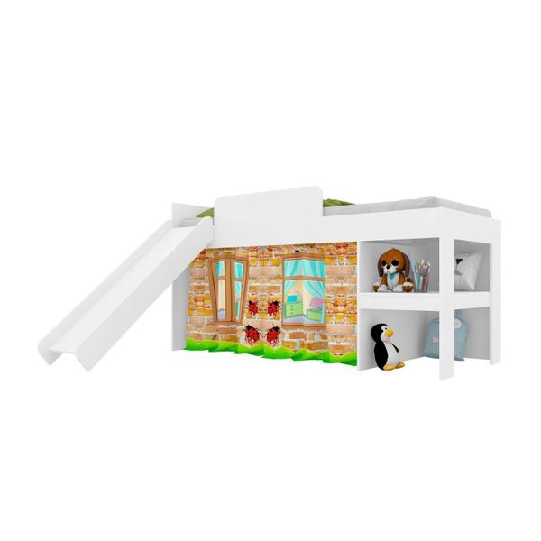 Conjunto Cama e Baú 90 Playground Meu Fofinho - Art in Móveis Imagem de Conjunto Cama e Baú 90 Playground Meu Fofinho