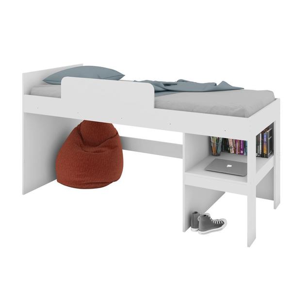 Imagem de Conjunto Cama Infantil 88cm com Escorregador e Baú 2pc CJ039 Meu Fofinho