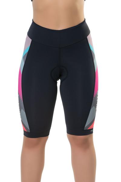 Imagem de Conjunto Camiseta e Bermuda Bike Feminino Curto Forro Proteção UV Refletiva - Elite -BellaDonna Baby