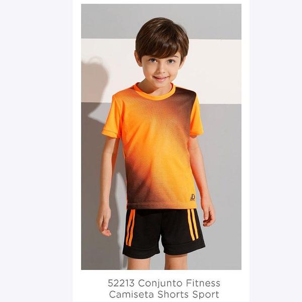 Imagem de Conjunto Camiseta e Shorts Esporte Infantil Masculino Banana Danger 52213