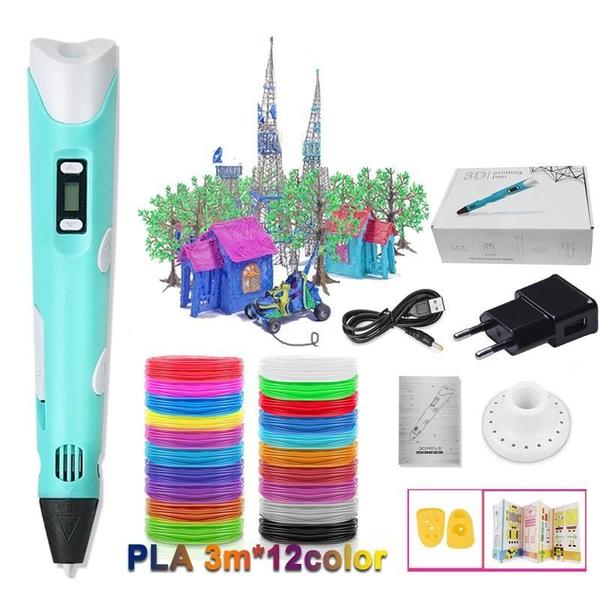 Conjunto Canetas 3D Caneta Impressão 12 Cores Pla Filamento - Shopbr Imagem de Conjunto Canetas 3D Caneta Impressão 12 Cores Pla Filamento