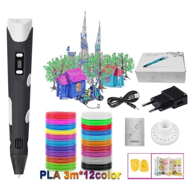 Conjunto Canetas 3D Caneta Impressão 12 Cores Pla Filamento - Shopbr Imagem de Conjunto Canetas 3D Caneta Impressão 12 Cores Pla Filamento