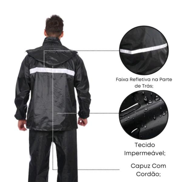 Conjunto Capa Chuva Moto Emborrachada Impermeável Motoboy Refletivo Bolsa Segurança - Lojão Pa Conjunto Capa Chuva Moto Emborrachada Impermeável Motoboy Refletivo Bolsa Segurança - Lojão Pa
