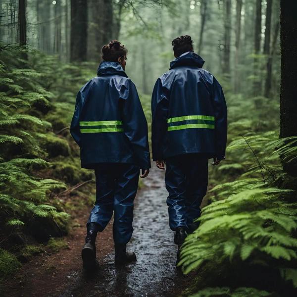 Imagem de Conjunto Capa De Chuva Impermeável Com Touca E Viseira - G