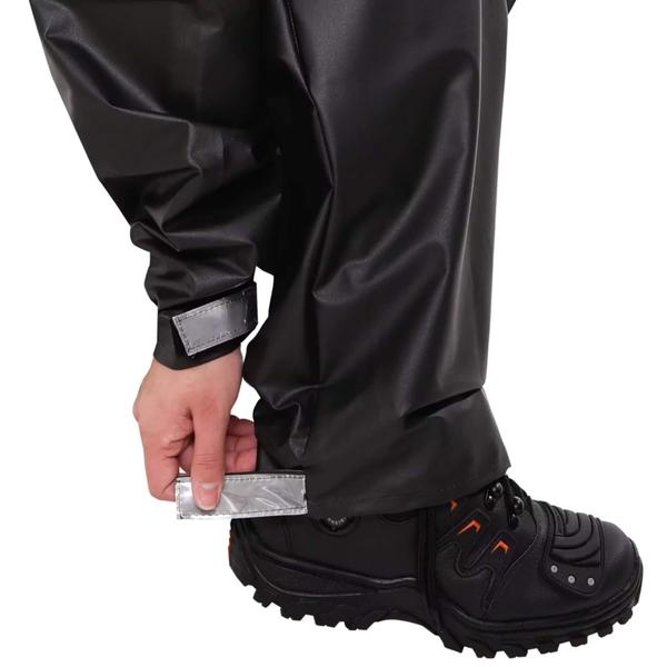 Imagem de Conjunto Capa de Chuva Pvc Bravo c/ Gola Feminina EG Preto Pioneira 2200