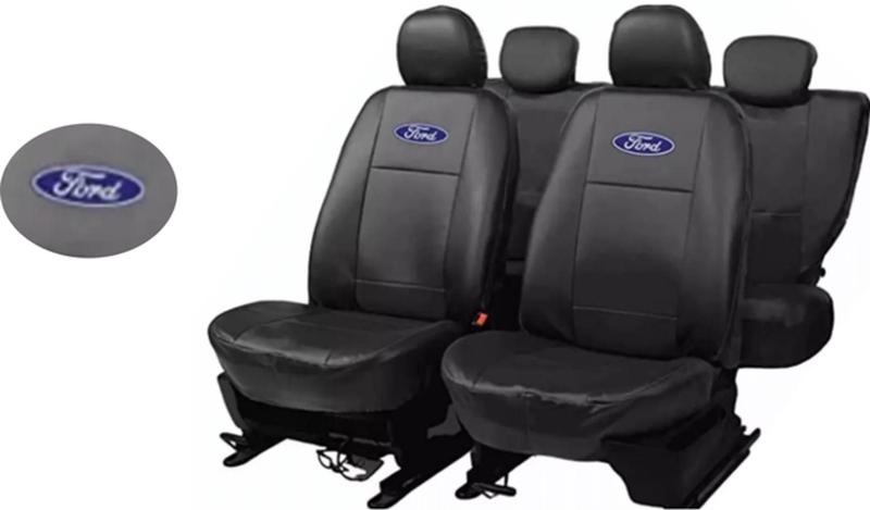 Imagem de Conjunto Capas Couro Ford Fusion 2008-2012 + Volante e Chaveiro - Personalize