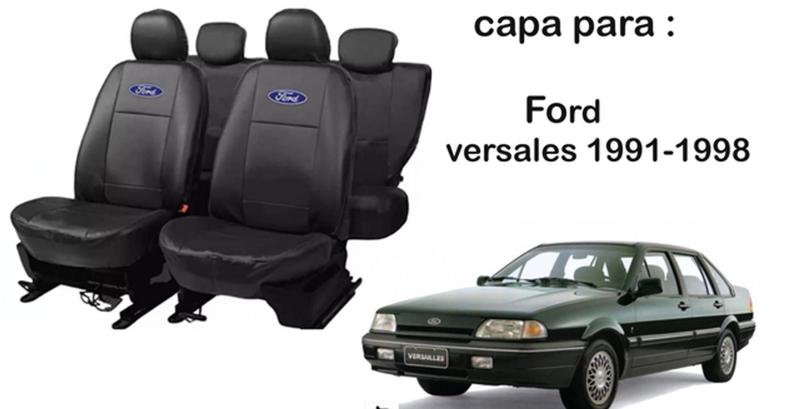 Imagem de Conjunto Capas Couro Ford Versalis 1991 + Volante e Chaveiro - Design Exclusivo