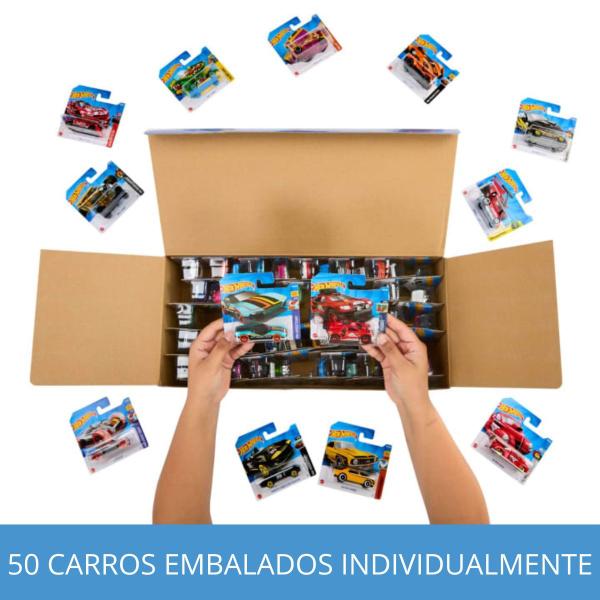 Imagem de Conjunto Carrinhos Hot Wheels Pacote Com 50 Sortidos Mattel