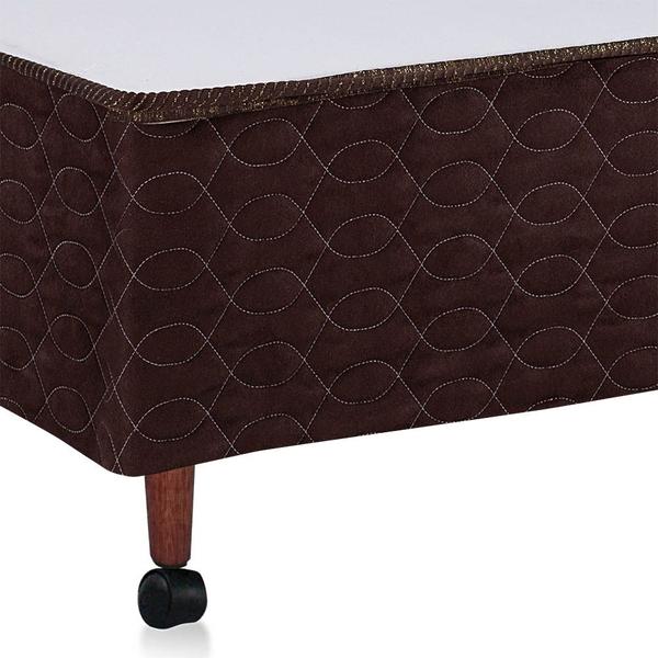 Imagem de Conjunto Castor Molas Class Tecnopedic Brown One Face Box Castor Bege Casal 138x188x65cm - Super Combo Feito pra Você!