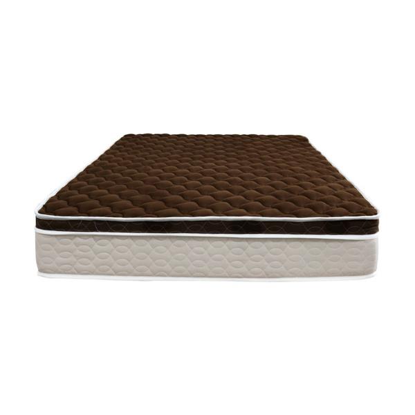 Imagem de Conjunto Castor Molas Class Tecnopedic Brown One Face Box Castor Bege Casal 138x188x65cm