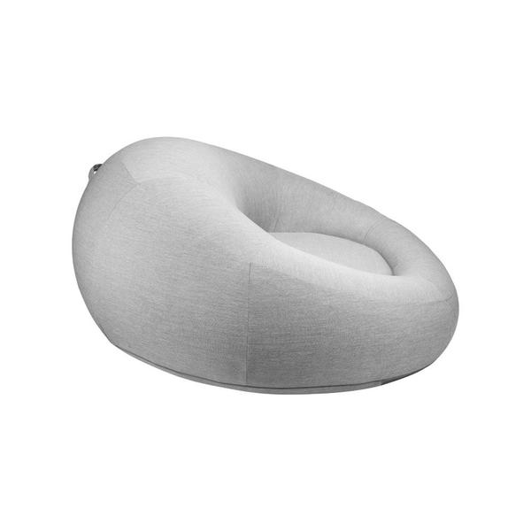 Imagem de Conjunto Chaise e Puff Inflável Área Externa Akira com Capa de Olefin Cinza G56 - Gran Belo