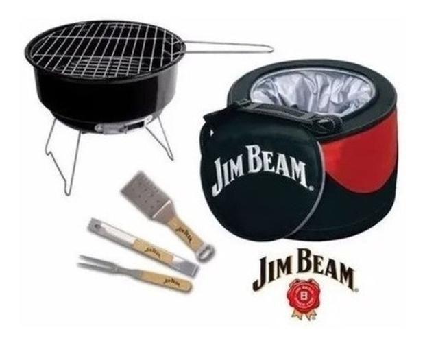 Imagem de Conjunto Churrasco Jim Beam 5 Peças Parawood