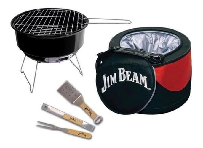 Imagem de Conjunto Churrasco Jim Beam 5 Peças Parawood