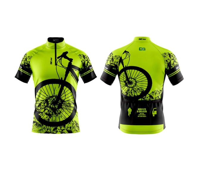 Imagem de Conjunto Ciclismo Camisa e Bermuda +Par de Luvas + Óculos Esportivo +  Par de Manguitos + Bandana