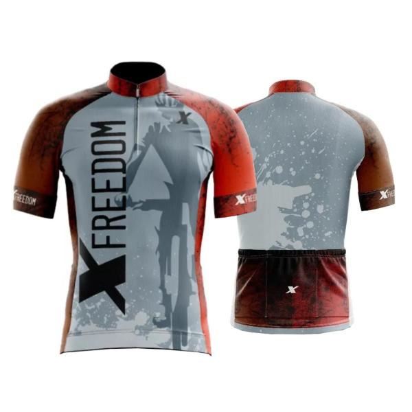 Imagem de Conjunto Ciclismo Camisa e Bermuda + Par de Luvas + Óculos Esportivo + Par de Manguitos