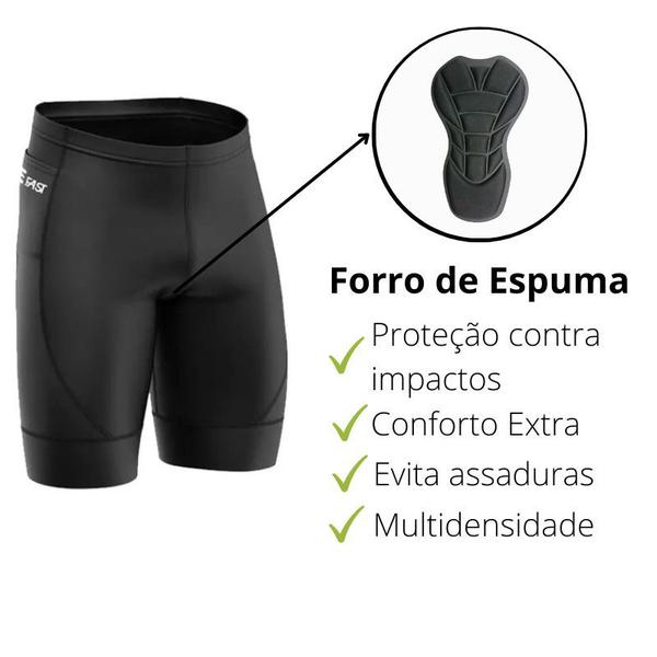 Conjunto Ciclismo Masculino Camisa e Bermuda Forro de Espuma - Befast Imagem de Conjunto Ciclismo Masculino Camisa e Bermuda Forro de Espuma