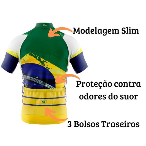 Conjunto Ciclismo Masculino Camisa e Bermuda Forro de Espuma - Befast Imagem de Conjunto Ciclismo Masculino Camisa e Bermuda Forro de Espuma