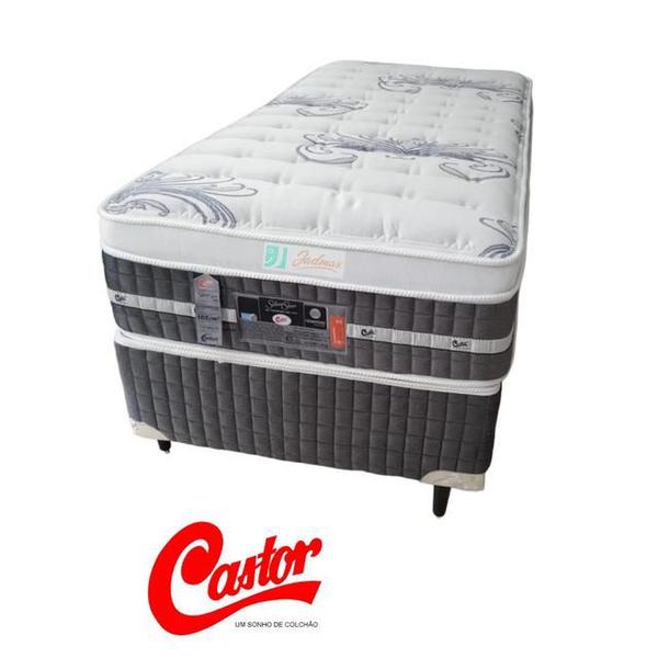 Imagem de Conjunto Colchão Castor Silver Star Tecnopedic Solteiro King 96x203x32 + Bicama Espuma Silver Star 96x203x40