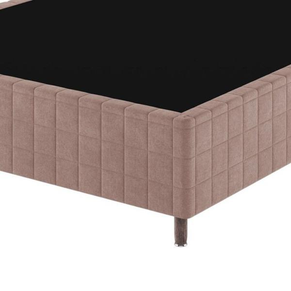 Imagem de Conjunto Colchão Duplo Molejo e Base Box Casal 78x138x188cm Chile Yescasa Rose