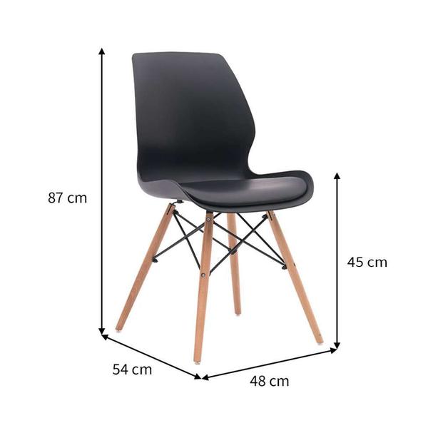 Imagem de Conjunto com 2 Cadeiras Eames Eiffel Rubi Preto