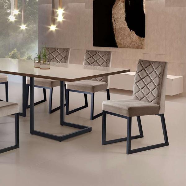 Imagem de Conjunto com 2 Cadeiras Paris I Cinza 98 cm