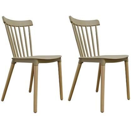Imagem de Conjunto Com 2 Cadeiras Windsor Fendi Empório Tiffany Base Em Madeira