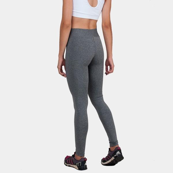 Imagem de Conjunto com 3 Calças Legging Fitnes Suplex Lisa Cintura Alta Azul Bic, Cinza e Preta