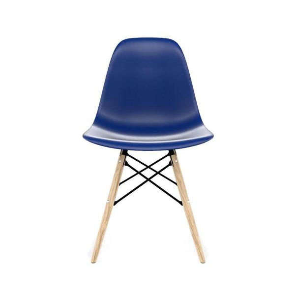 Imagem de Conjunto com 4 Cadeiras Eames DSW Azul e Madeira