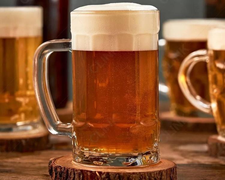 Imagem de Conjunto Com 4 Canecas De Chopp Cerveja De Vidro 400 Ml