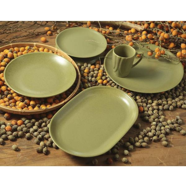 Imagem de Conjunto Com 6 Pratos De Sobremesa Coup Organic Olive 21Cm