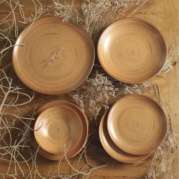 Conjunto Com 6 Pratos Raso Coup Kya Terracota 29Cm - Alleanza Cerâmica Imagem de Conjunto Com 6 Pratos Raso Coup Kya Terracota 29Cm
