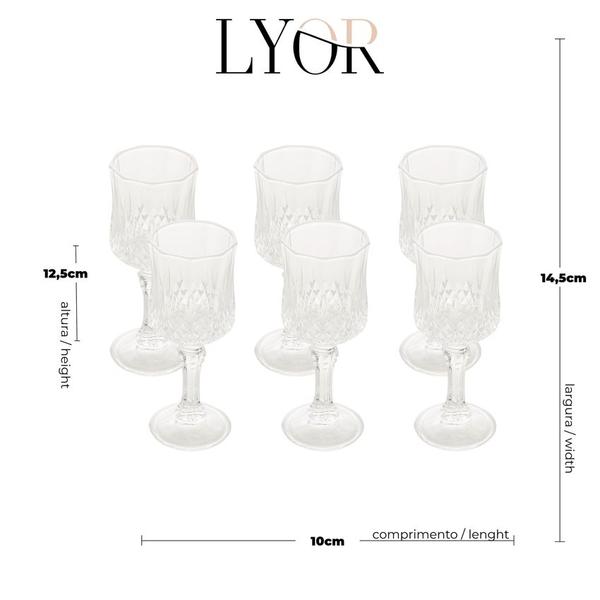 Imagem de Conjunto com 6 Taças Diamante para Licor em Vidro 60ml - Lyor