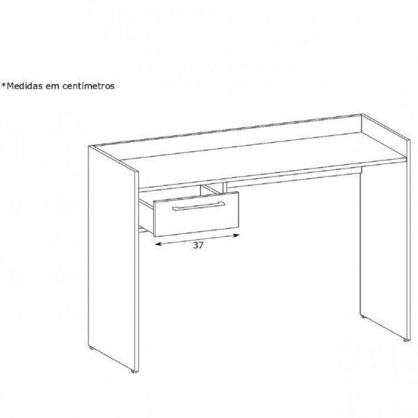 Imagem de Conjunto com Escrivaninha 1 Gavetas e Rack suspenso para TV até 60 Polegadas