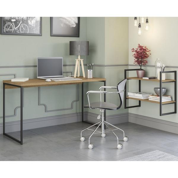 Imagem de Conjunto com Mesa para Escritório 02 Peças Linha Industrial CJ14-055 Kappesberg