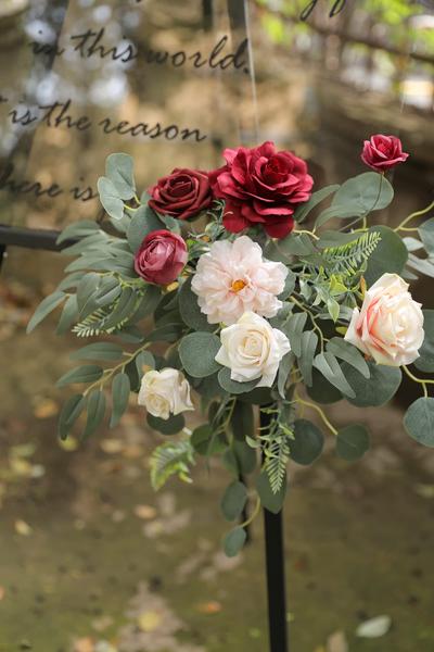 Imagem de Conjunto combinado de flores artificiais YYHUAWU para decoração de casamento