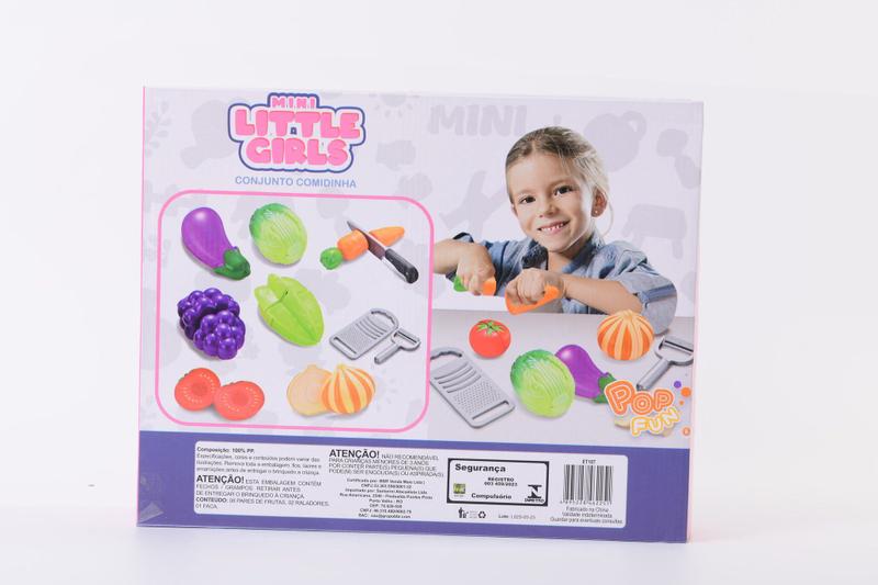 Imagem de Conjunto Comidinha - Frutas Crec Crec - /Mini Little Girls Pop Fun TERRACO