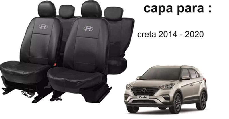 Imagem de Conjunto Completo de Capa de Couro + Capa de Volante + Tapete para Hyundai Creta