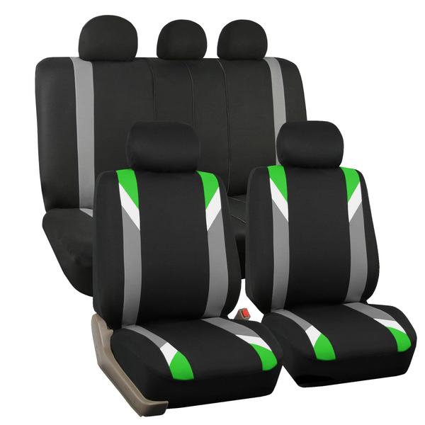 Imagem de Conjunto completo de capas de assento de carro FH Group para lombar Car Green