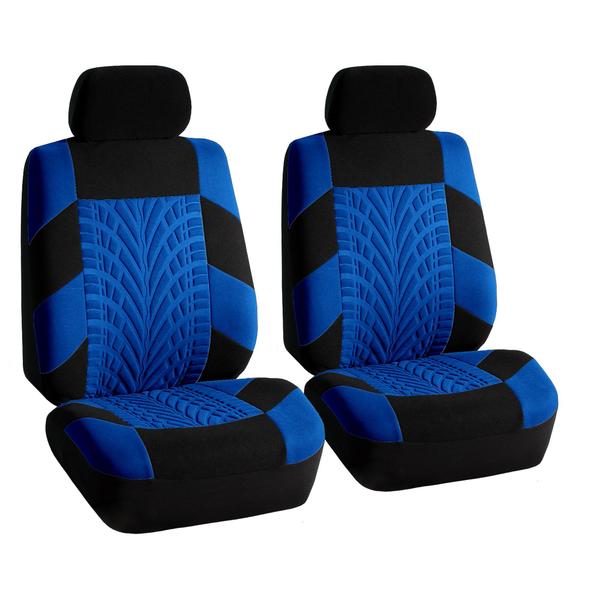 Imagem de Conjunto completo de capas de assento de carro FH Group Premium Cloth Blue