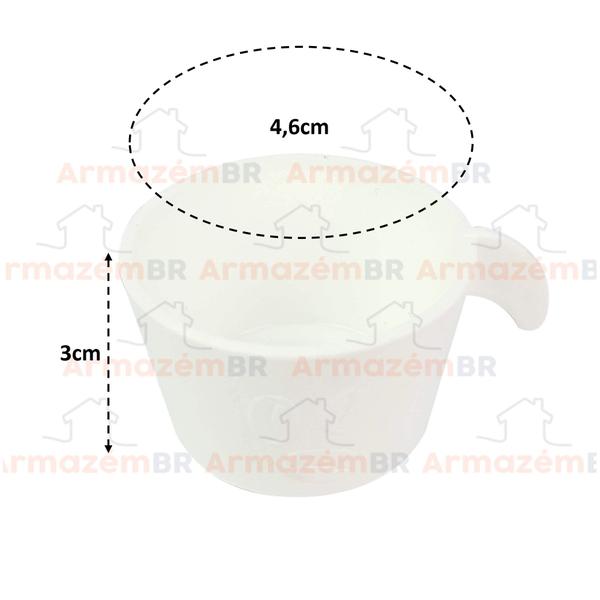 Imagem de Conjunto Copete 24 Porta Copos Descartavel Cantinho Cafe Plastico Branco - AMZ