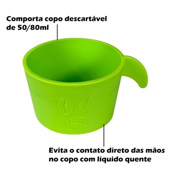 Imagem de Conjunto Copete 36 Porta Copos Descartável Cantinho Do Café Em Plástico Verde - AMZ