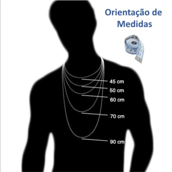 Imagem de Conjunto Corrente Prata Legítima 60Cm + Pulseira Italiana