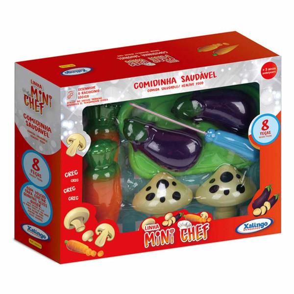 Conjunto Cozinha e Comidinha - Mini Chef - Saudável - Xalingo Imagem de Conjunto Cozinha e Comidinha - Mini Chef - Saudável - Xalingo