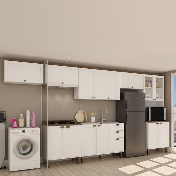 Imagem de Conjunto Cozinha modulada 7 peças CM0052 Linha Iluminata Genialflex