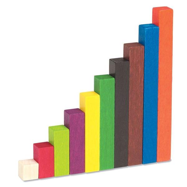 Imagem de Conjunto Cuisenaire Rods Learning Resources para grupos pequenos, 155 peças