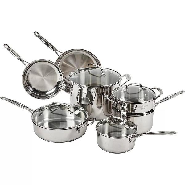 Imagem de Conjunto cuisinart de panelas chef's classic 11 peças em aço inox 77-11g